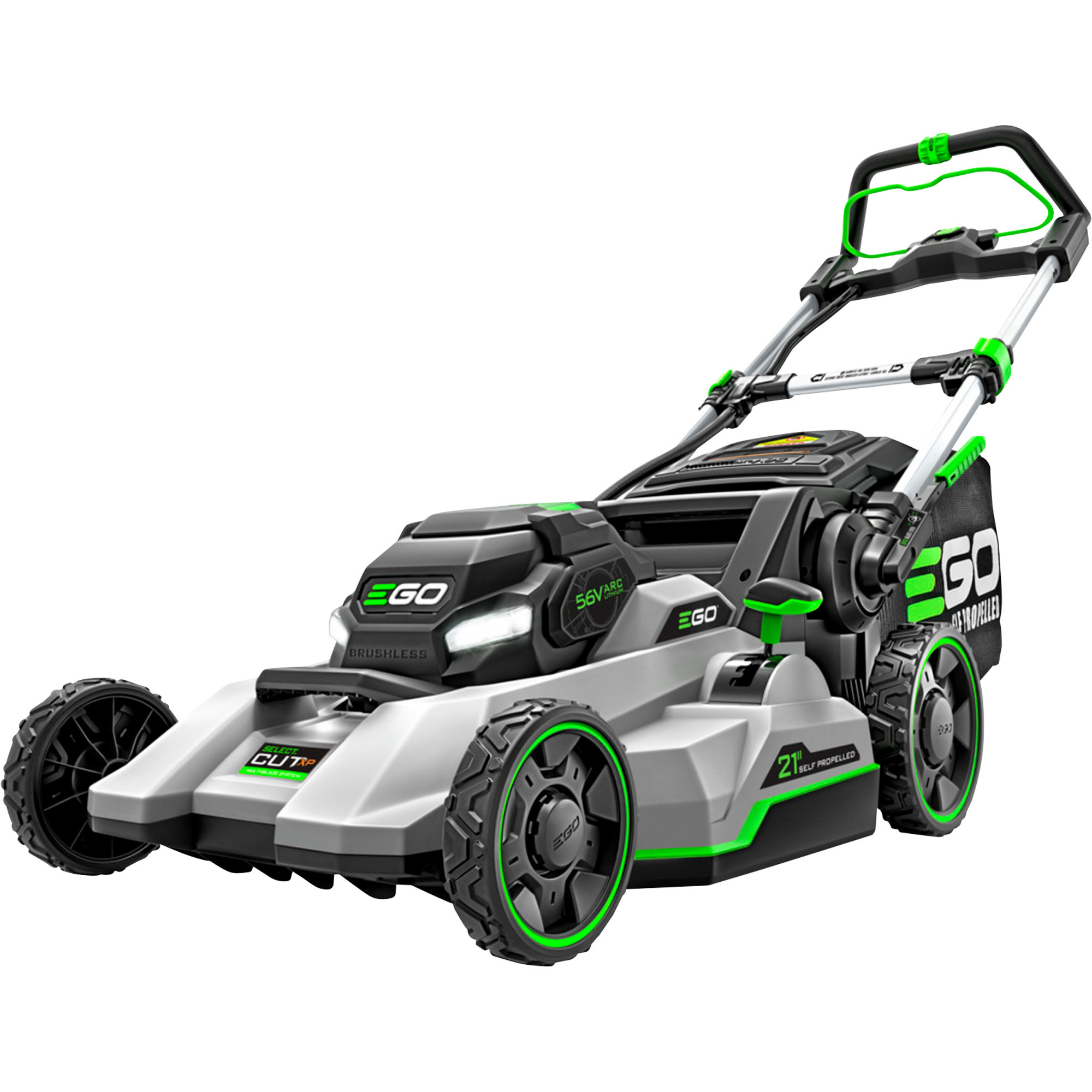 EGO Power+ 56 Volt Select Cut XP Self-Propelled Cordless Lawn Mower, 21in. Deck, 10Ah Battery, Model# LM2156SP